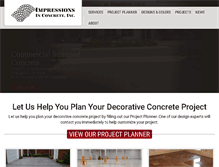 Tablet Screenshot of imprintconcrete.com